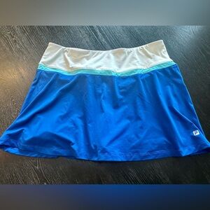 Fila Blue White Athletic Skirt Skort Large